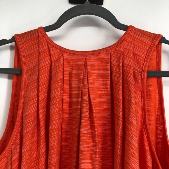 NWT Free People Coral/Orange Turn It Up Striped High-Low Tank Top XS - Picture 7 of 16